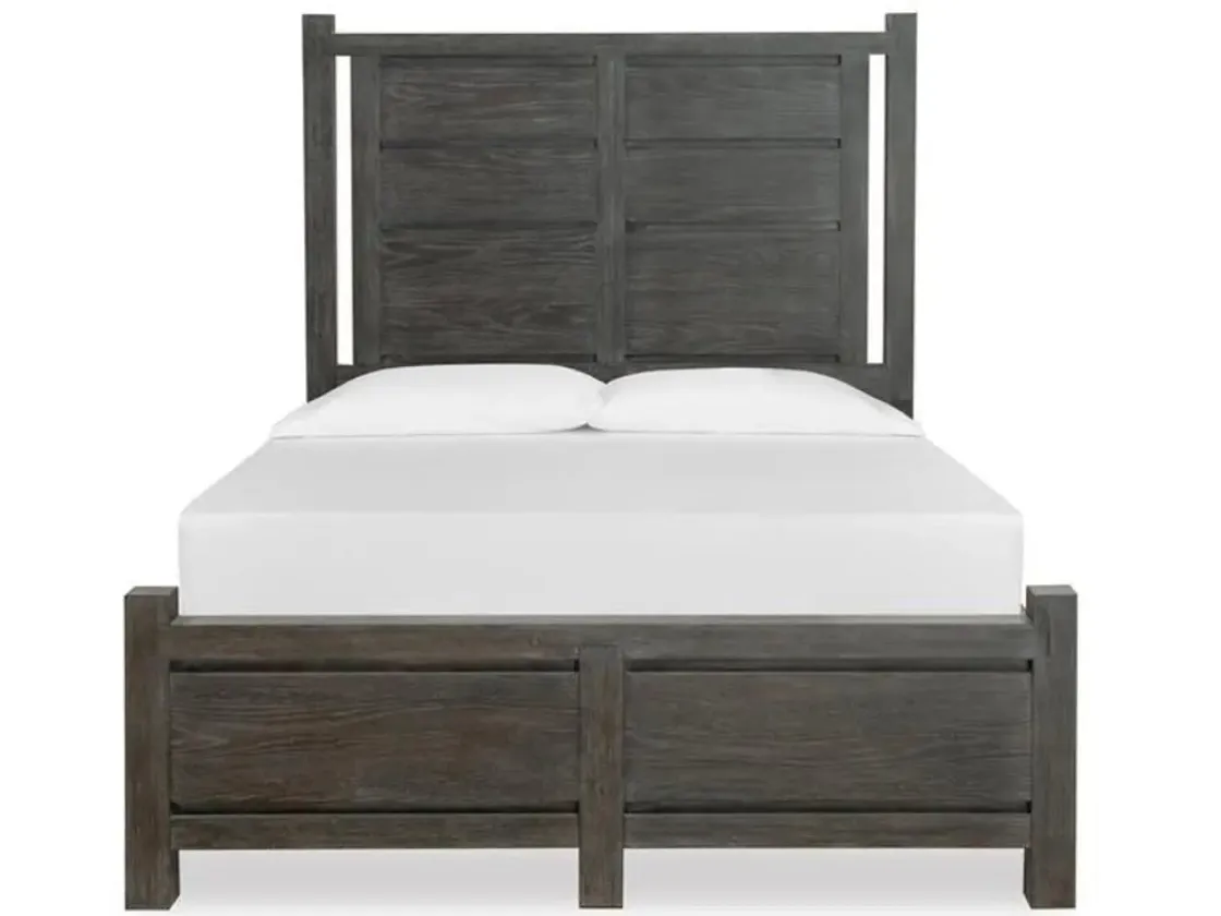 Mor Furniture Aspen Valley Panel Bed In Sierra Brown, Queen