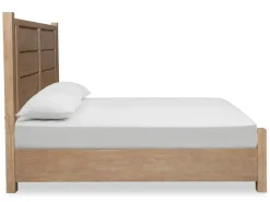 Mor Furniture Aspen Valley Panel Bed In Sierra Brown, Queen