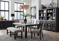 Mor Furniture Aspen Valley Side Chair In Ravenwood Black