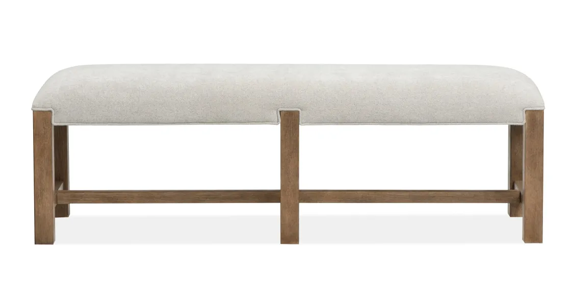 Mor Furniture Aspen Valley Stone Top Dining Table, 4 Chairs & Bench In Sierra Brown