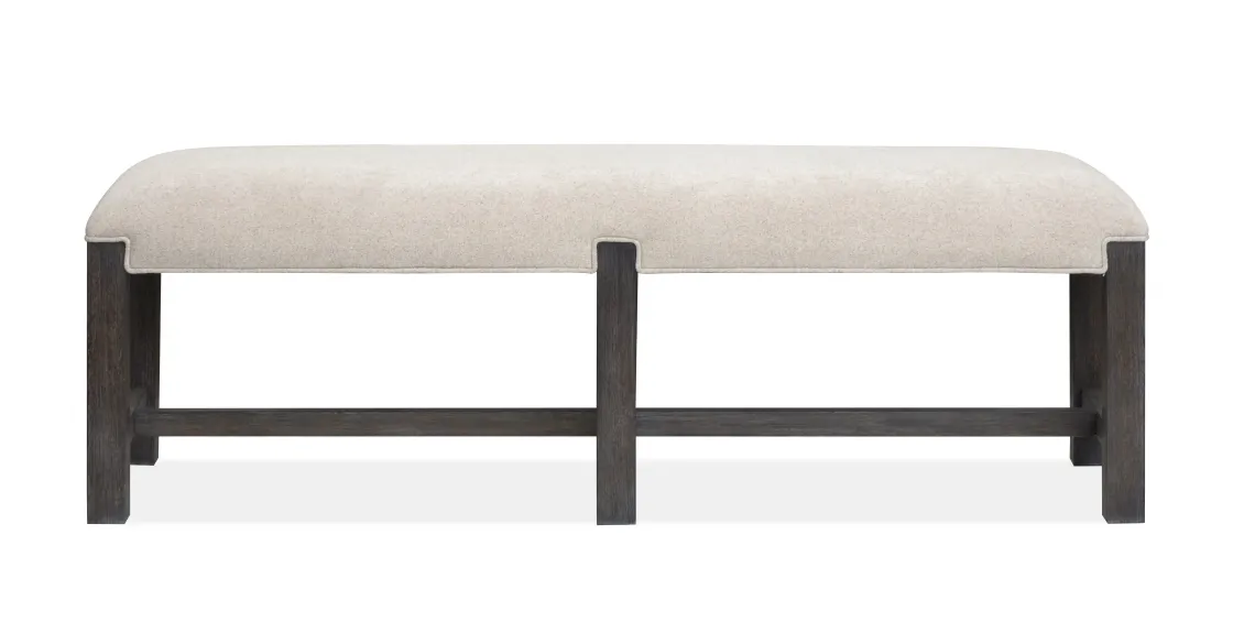Mor Furniture Aspen Valley Stone Top Dining Table, 4 Chairs & Bench In Sierra Brown