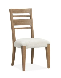 Mor Furniture Aspen Valley Stone Top Dining Table & 6 Chairs In Sierra Brown