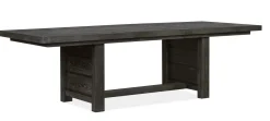 Mor Furniture Aspen Valley Trestle Dining Table & 6 Chairs In Ravenwood Black