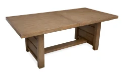 Mor Furniture Aspen Valley Trestle Dining Table & 6 Chairs In Ravenwood Black