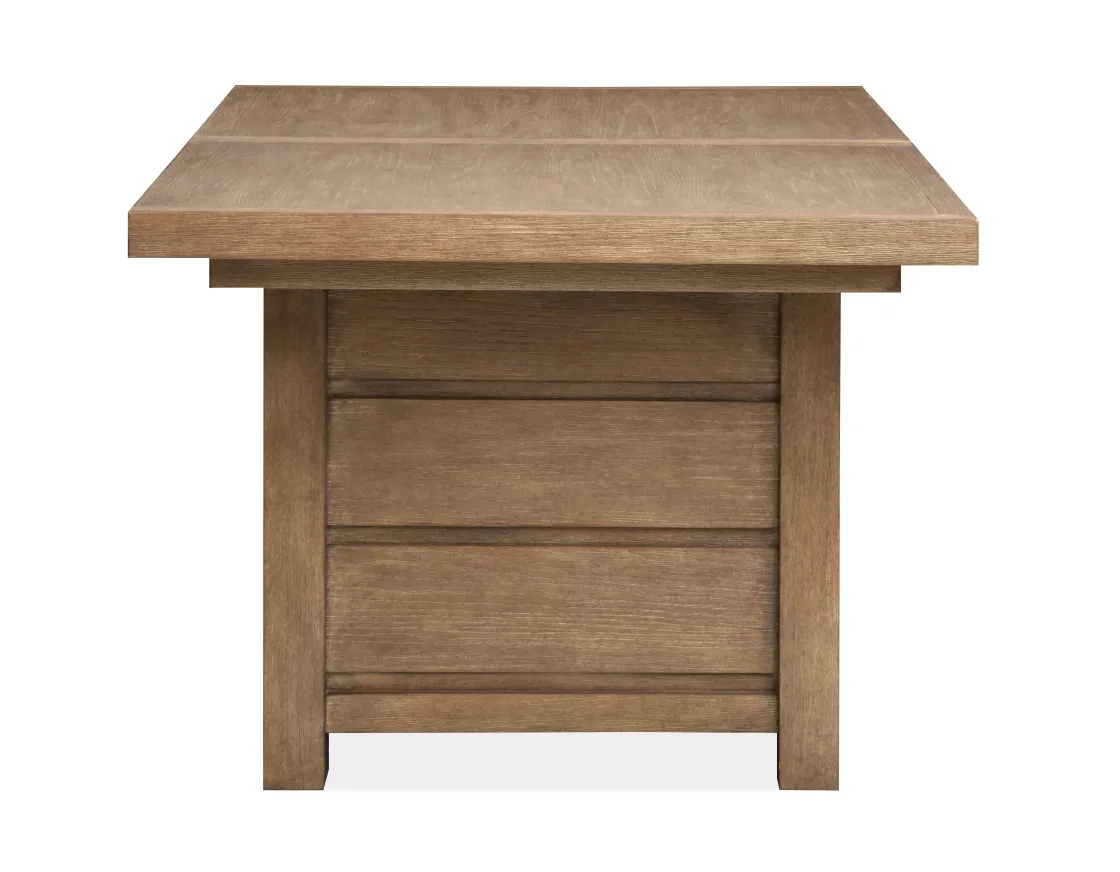 Mor Furniture Aspen Valley Trestle Dining Table & 6 Chairs In Ravenwood Black