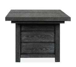 Mor Furniture Aspen Valley Trestle Dining Table & 6 Chairs In Ravenwood Black