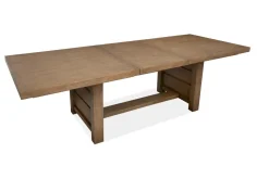 Mor Furniture Aspen Valley Trestle Dining Table & 6 Chairs In Ravenwood Black