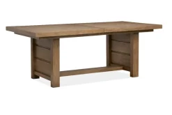 Mor Furniture Aspen Valley Trestle Dining Table & 4 Chairs In Ravenwood Black