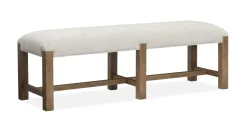 Mor Furniture Aspen Valley Trestle Dining Table, 4 Chairs & Bench In Sierra Brown