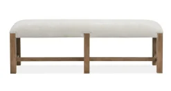 Mor Furniture Aspen Valley Trestle Dining Table, 4 Chairs & Bench In Sierra Brown