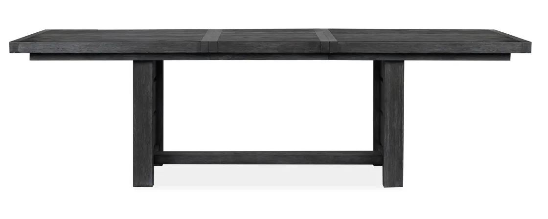 Mor Furniture Aspen Valley Trestle Dining Table In Sierra Brown