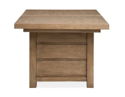 Mor Furniture Aspen Valley Trestle Dining Table In Sierra Brown