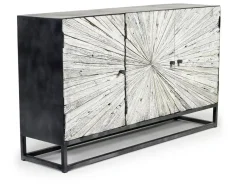 Mor Furniture Astral 3 Door Accent Cabinet In Gray