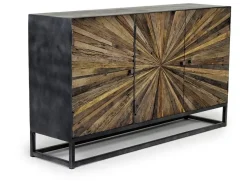 Mor Furniture Astral 3 Door Accent Cabinet In Gray