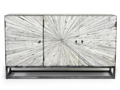 Mor Furniture Astral 3 Door Accent Cabinet In Gray