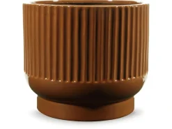 Mor Furniture Avalyah Short Indoor/Outdoor Planter Vase In Burnt Umber