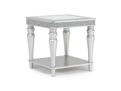 Mor Furniture Avril End Table In Silver