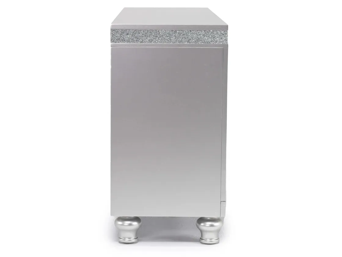 Mor Furniture Avril Media Console In Silver, 70 Inch