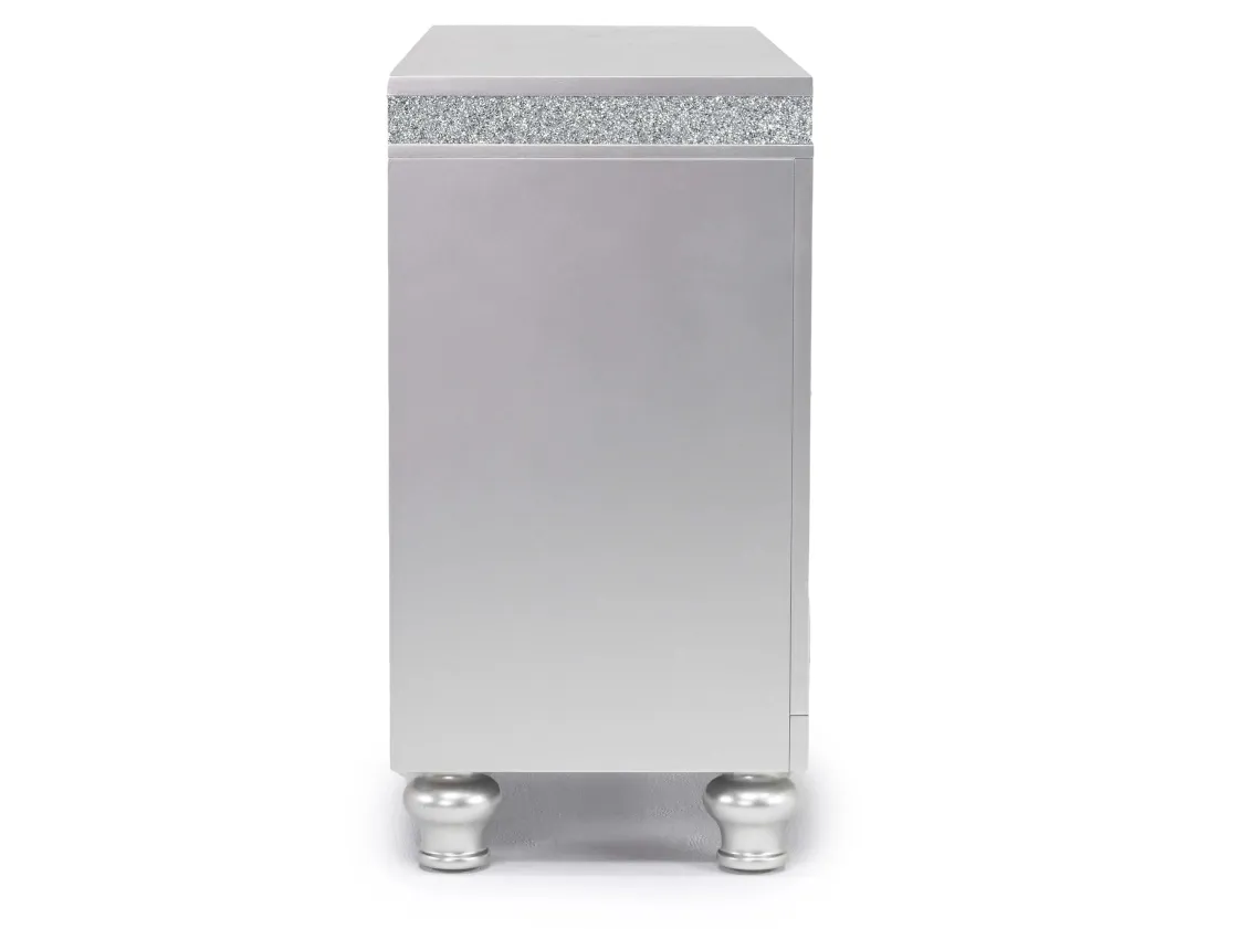 Mor Furniture Avril Media Console In Silver, 70 Inch