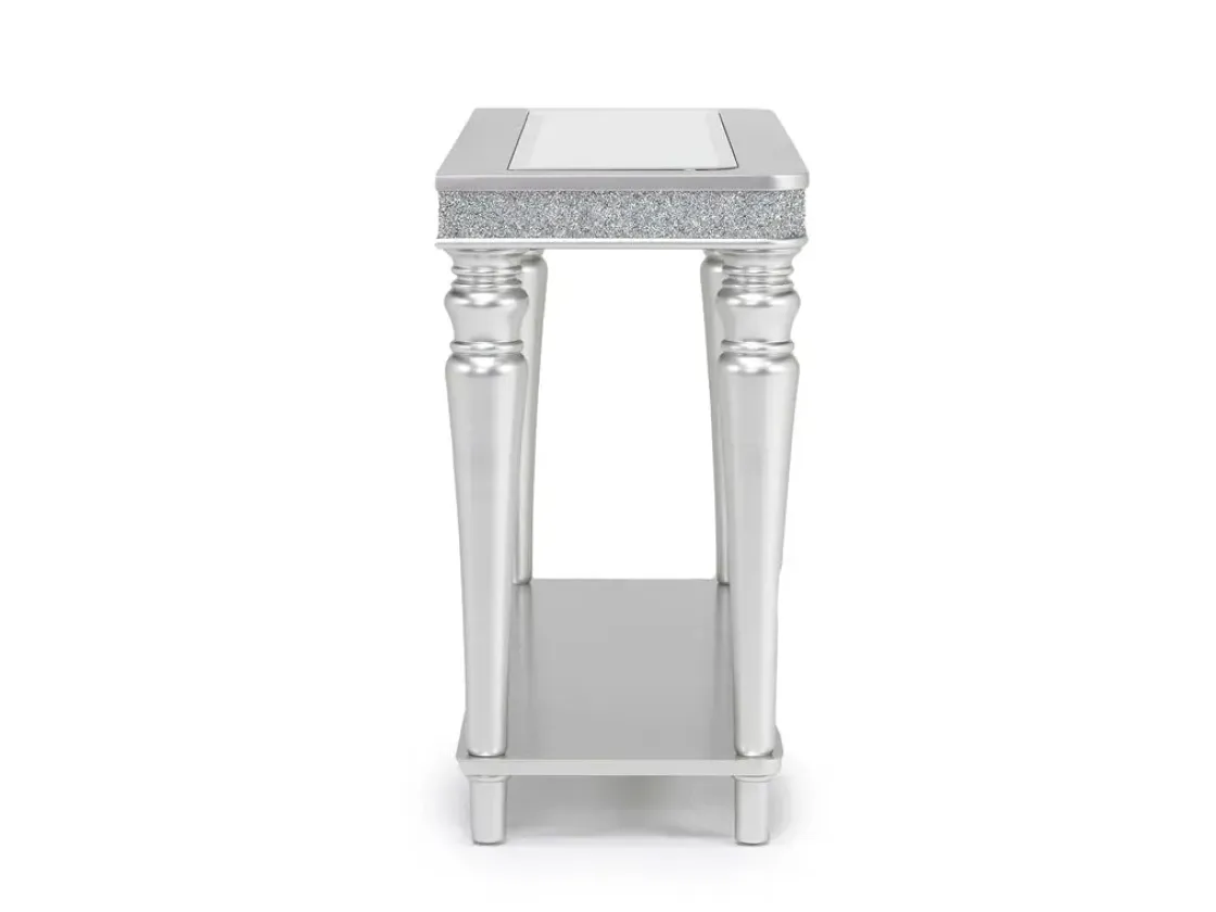 Mor Furniture Avril Sofa Table In Silver