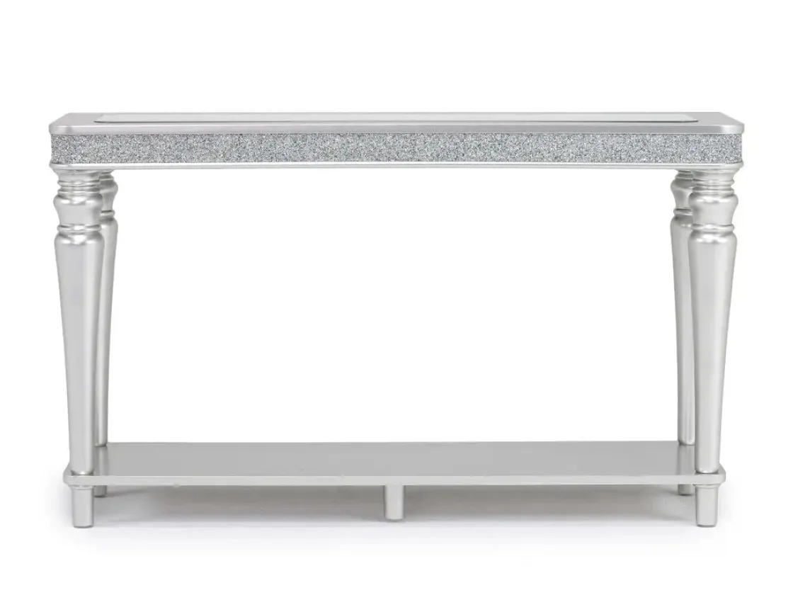 Mor Furniture Avril Sofa Table In Silver