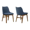 Mor Furniture Azalea Side Chair In Blue, Set Of 2