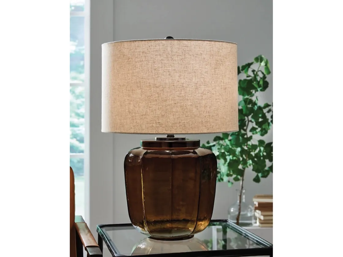 Mor Furniture Bainmore Table Lamp In Amber