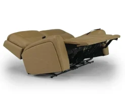 Mor Furniture Banks 3 Power Loveseat In Leather