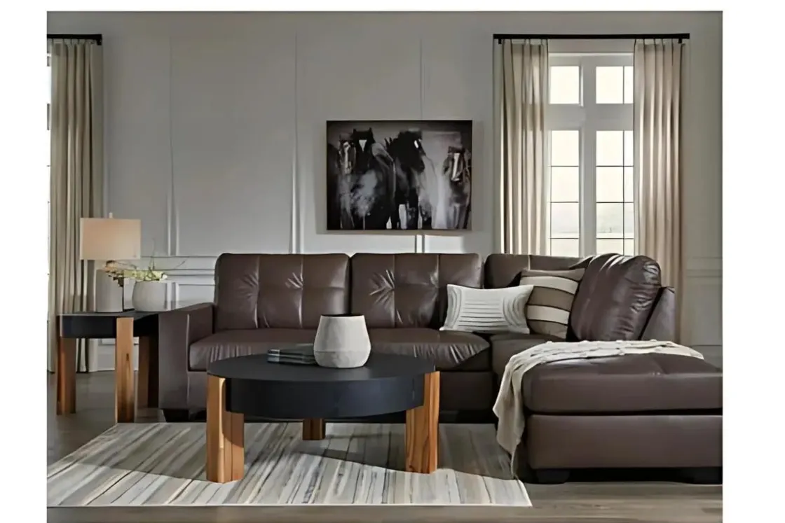 Mor Furniture Barlin Mills Sofa Tux Chaise Sectional In , Left Facing