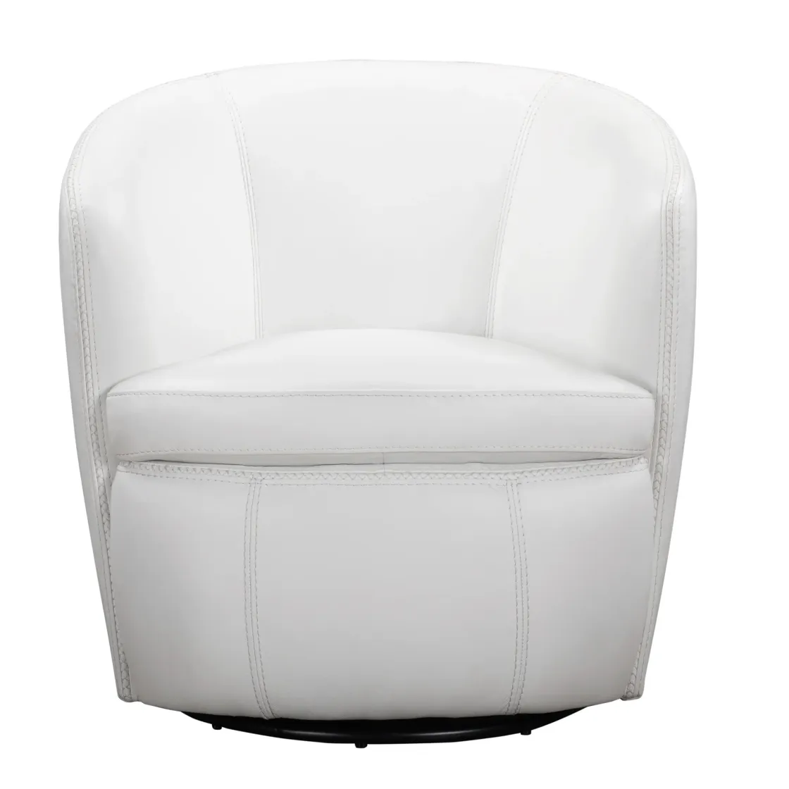Mor Furniture Barolo Leather Swivel Club Chair In Caramel