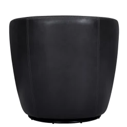 Mor Furniture Barolo Leather Swivel Club Chair In Caramel