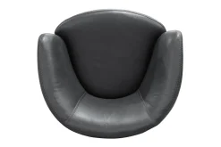 Mor Furniture Barolo Leather Swivel Club Chair In Caramel