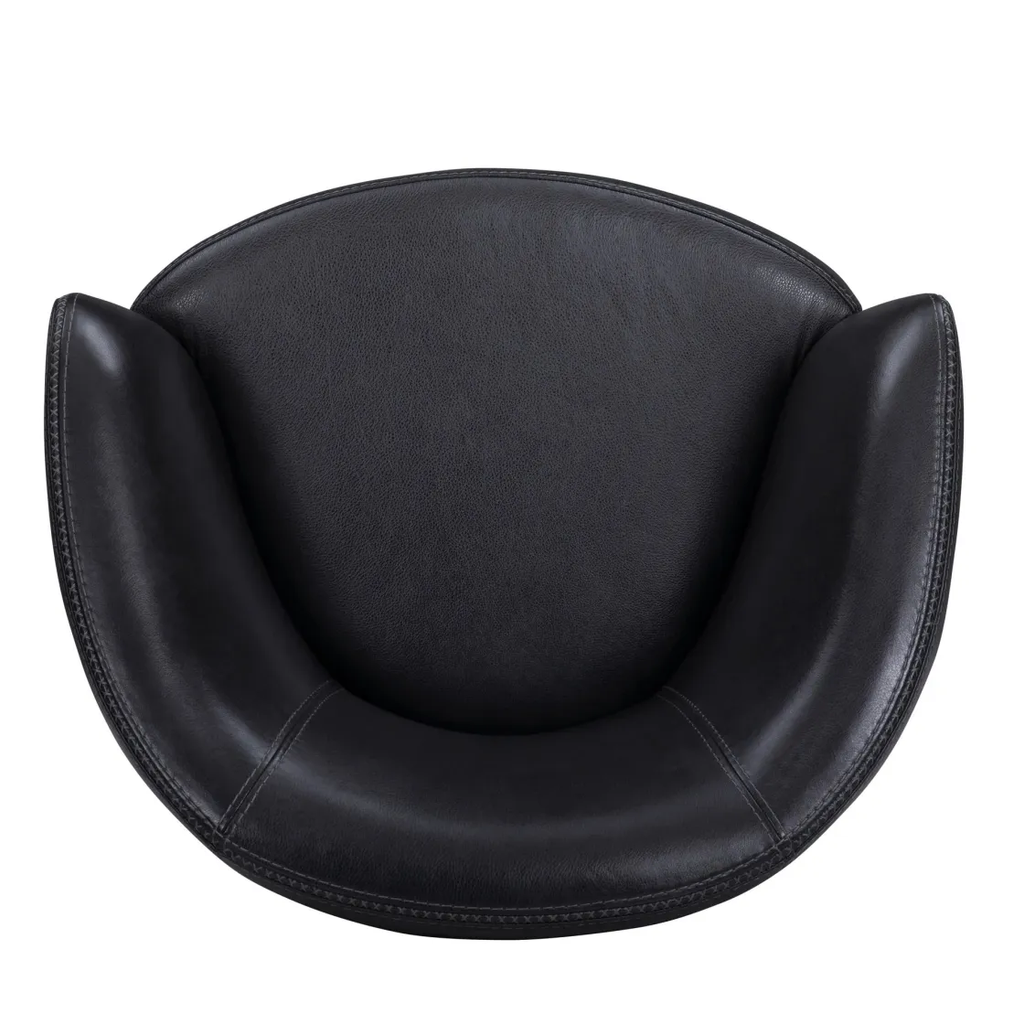 Mor Furniture Barolo Leather Swivel Club Chair In Caramel