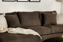 Mor Furniture Barrett Reversible Sofa Chaise In Fisk Smoke