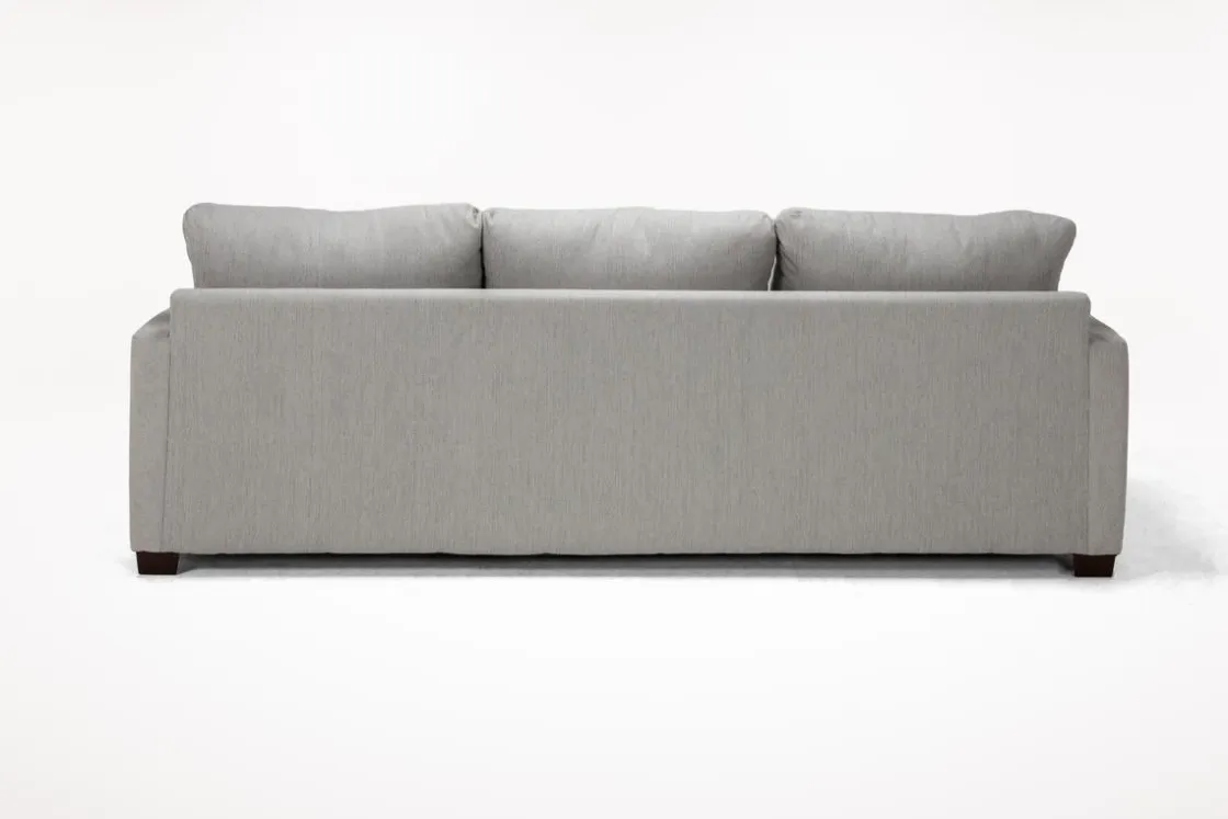 Mor Furniture Barrett Reversible Sofa Chaise In Fisk Smoke