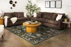 Mor Furniture Barrett Sofa & Loveseat In Fisk Mushroom