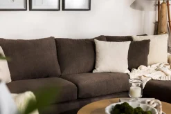 Mor Furniture Barrett Tux Sofa Chaise Sectional In Fisk Smoke, Right Facing