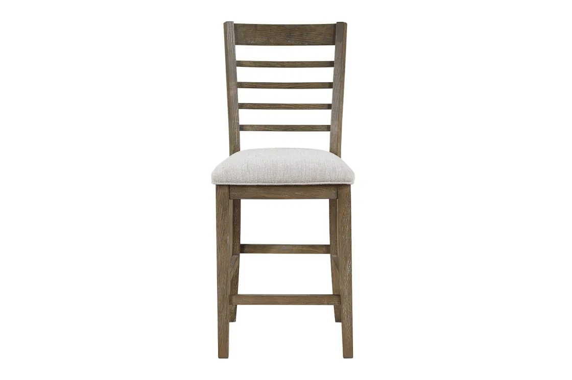 Mor Furniture Barry Counter Height Dining Table, 4 Stools & Bench In Light Brown