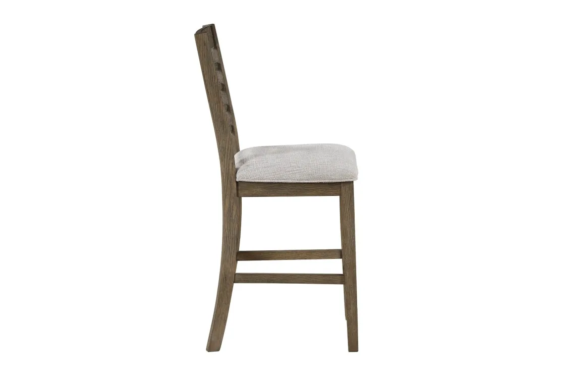 Mor Furniture Barry Counter Height Dining Table, 4 Stools & Bench In Light Brown