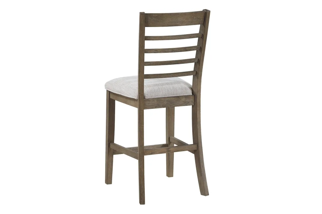 Mor Furniture Barry Counter Height Dining Table, 4 Stools & Bench In Light Brown