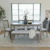Mor Furniture Barry Dining Table, 4 Chairs & Bench In Light Brown