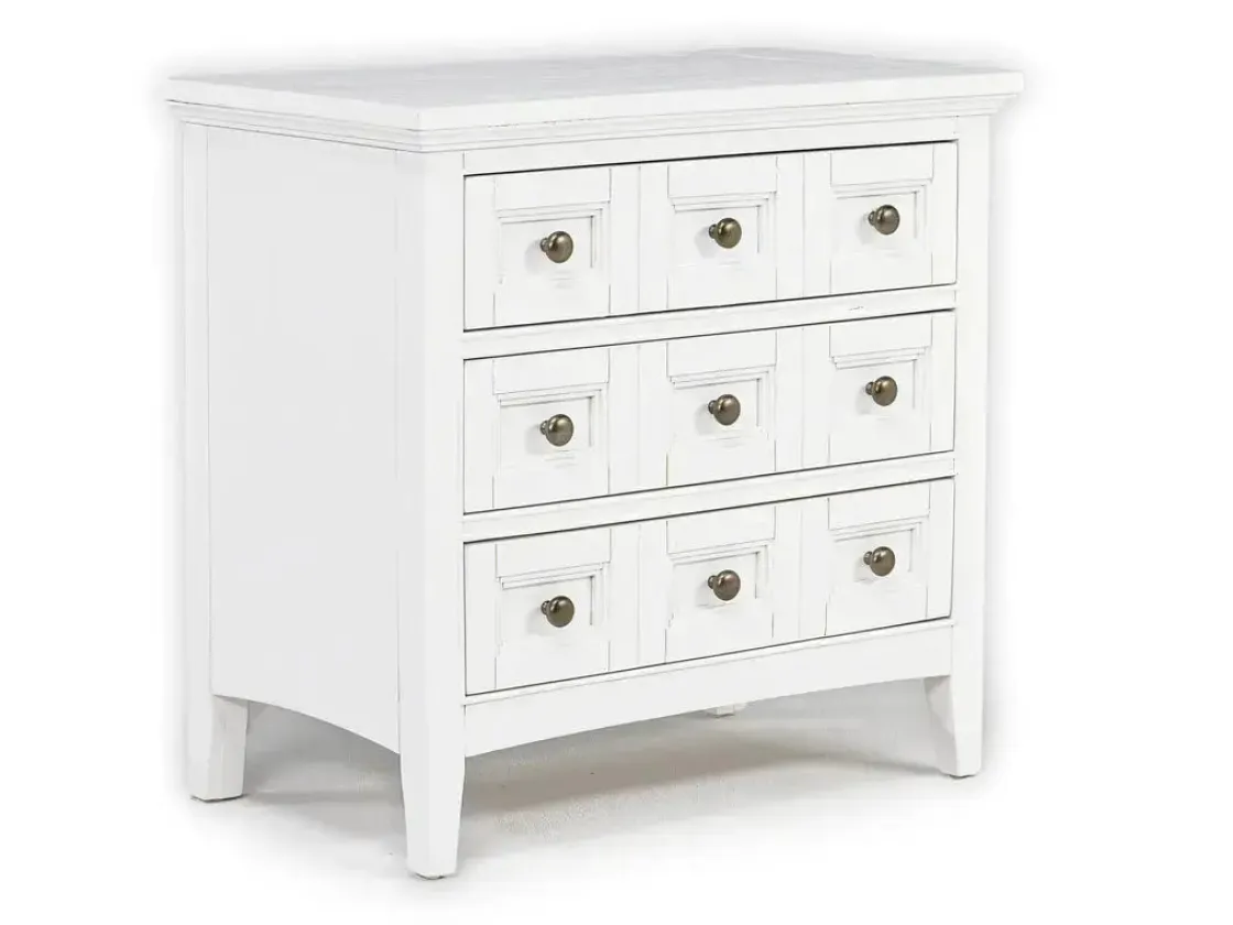 Mor Furniture Bay Creek 3 Drawer Nightstand In Light Gray