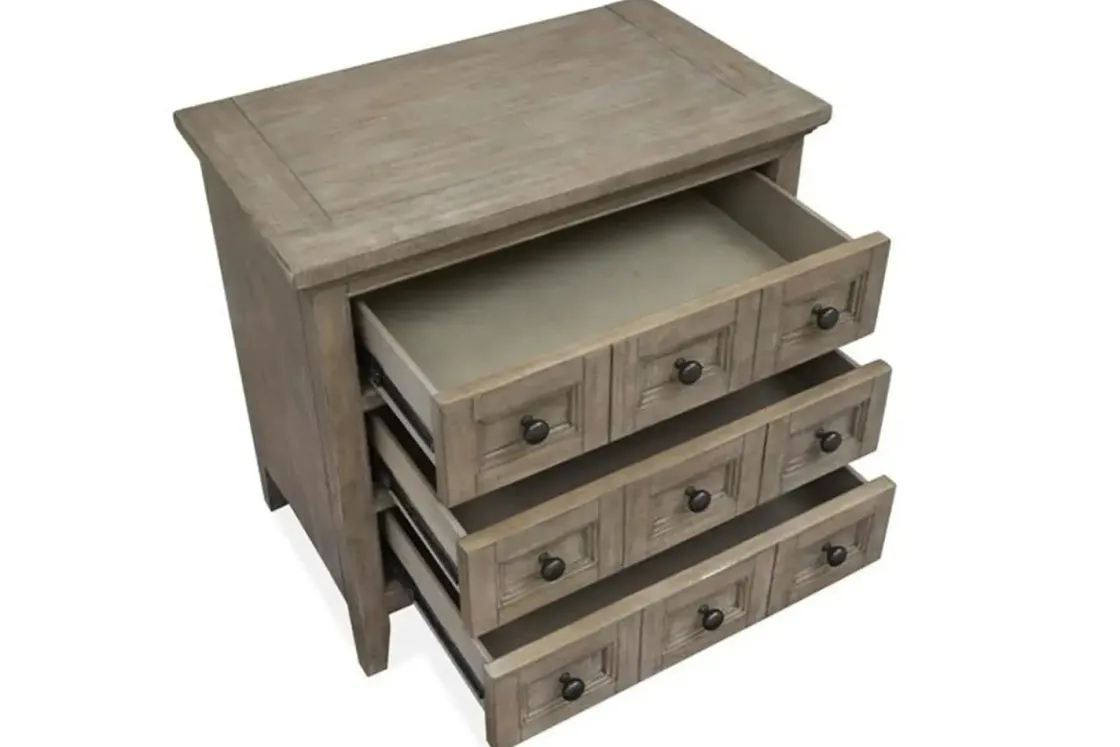 Mor Furniture Bay Creek 3 Drawer Nightstand In Light Gray