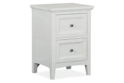 Mor Furniture Bay Creek 3 Drawer Nightstand In Light Gray