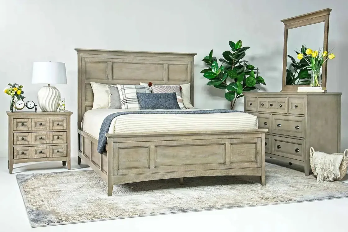 Mor Furniture Bay Creek 3 Drawer Nightstand In Light Gray
