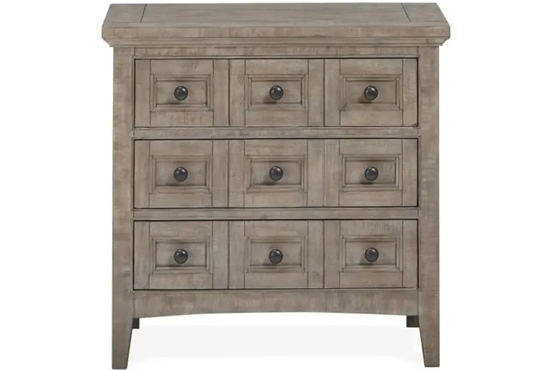 Mor Furniture Bay Creek 3 Drawer Nightstand In Light Gray