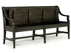 Mor Furniture Bay Creek Bench W/ Storage In Light Gray