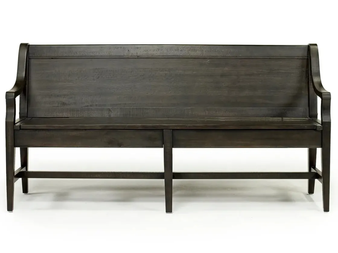 Mor Furniture Bay Creek Bench W/ Storage In Light Gray