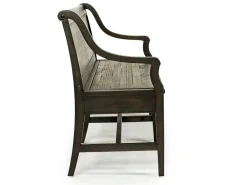 Mor Furniture Bay Creek Bench W/ Storage In Light Gray