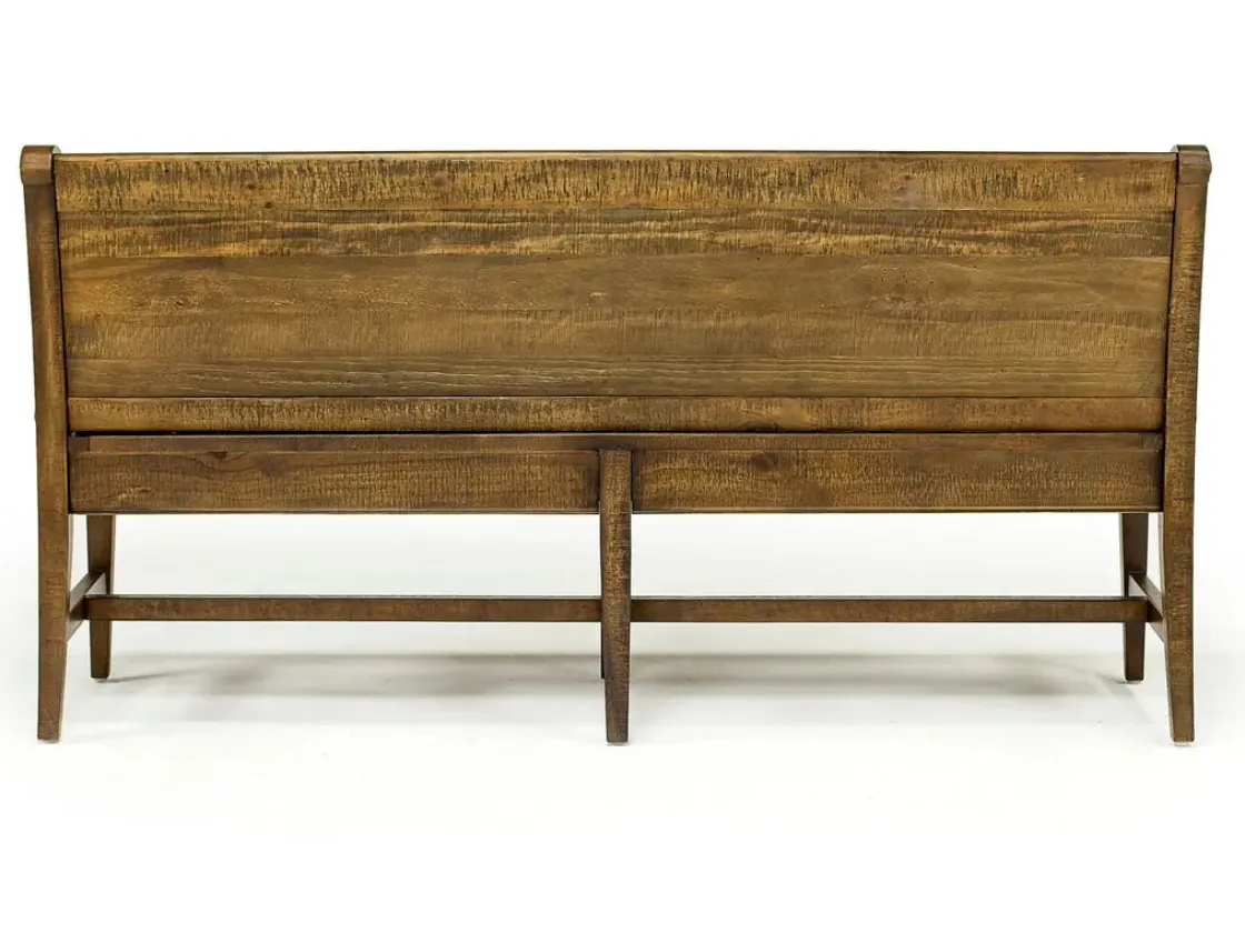 Mor Furniture Bay Creek Bench W/ Storage In Light Gray